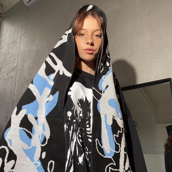 scarves fashion creative stripes knitted women men winter scarf anime scarf scarves party wraps with black fringe luminous y2k kpop 230215, Blue;gray
scarves fashion creative stripes knitted women men winter scarf anime scarf scarves party wraps with black fringe luminous y2k kpop 230215, Blue;gray