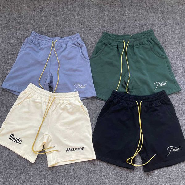 2022 new fashion brand rhude men's and women's shorts version mclaren summer high street drawstring fog capris loose americanbgqr, White;black
2022 new fashion brand rhude men's and women's shorts version mclaren summer high street drawstring fog capris loose americanbgqr, White;black