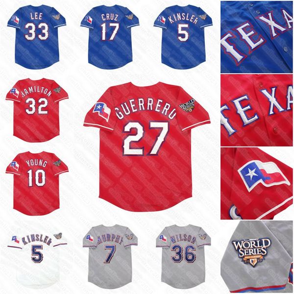 27 vladimir guerrero texas 2010 world series jersey odor darvish hunte andrus young cruz josh hamilton murphy lee wilson moreland kinsler je, Blue;black
27 vladimir guerrero texas 2010 world series jersey odor darvish hunte andrus young cruz josh hamilton murphy lee wilson moreland kinsler je, Blue;black