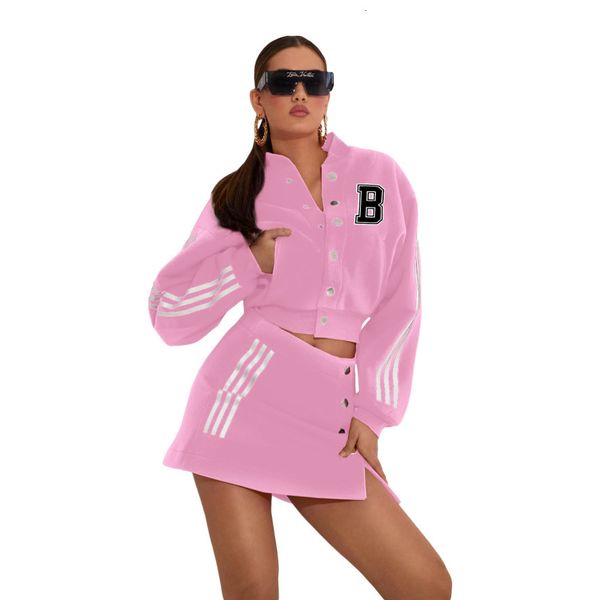 two piece dress baseball jacket skirt sets fashion long sleeve button up coat womens suit outifits mini s 2 set 230216, White
two piece dress baseball jacket skirt sets fashion long sleeve button up coat womens suit outifits mini s 2 set 230216, White