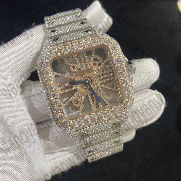exclusive custom hollowed out diamond watch mossanstone watch pass diamond test automatic eta movement 40mm waterproof 904 stainless steel i, Slivery;brown
exclusive custom hollowed out diamond watch mossanstone watch pass diamond test automatic eta movement 40mm waterproof 904 stainless steel i, Slivery;brown
