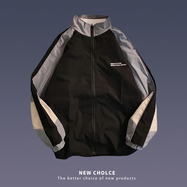 men s jackets hip hop baseball jacket men retro color matching college sportswear casual loosed stand collar coats harajuku streetwear 23021, Black;brown
men s jackets hip hop baseball jacket men retro color matching college sportswear casual loosed stand collar coats harajuku streetwear 23021, Black;brown