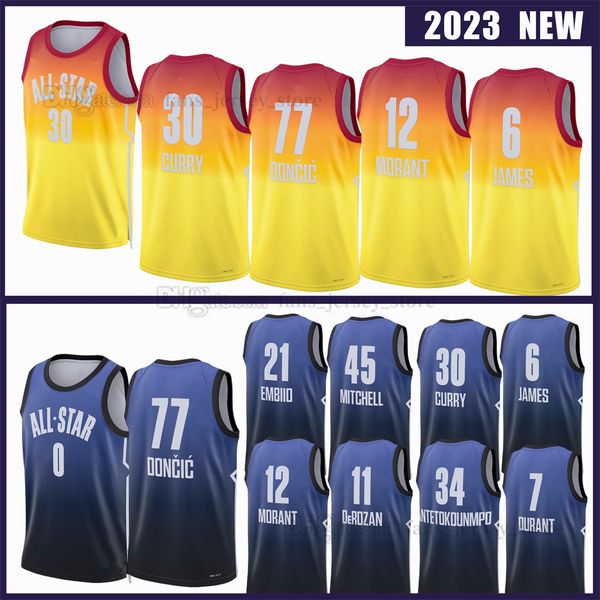 custom 2023 all-star basketball jerseys james antetokounmpo stephen curry lauri markkanen tatum ja morant luka doncic kyrie irving keven dur, Black;red
custom 2023 all-star basketball jerseys james antetokounmpo stephen curry lauri markkanen tatum ja morant luka doncic kyrie irving keven dur, Black;red