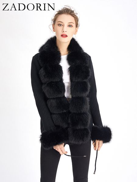 women s knits tees zadorin luxury fur cardigan knit winter sweater women elegant detachable belt white pink black womens korea style 230217
women s knits tees zadorin luxury fur cardigan knit winter sweater women elegant detachable belt white pink black womens korea style 230217