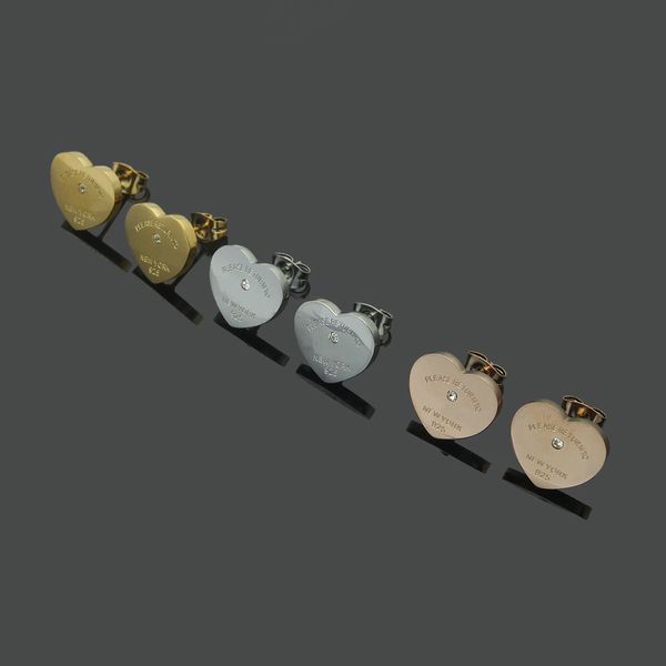 2023 classic design luxury stud singal diamond heart love fashion studs logo printed stainless steel jewelry, Golden;silver
2023 classic design luxury stud singal diamond heart love fashion studs logo printed stainless steel jewelry, Golden;silver