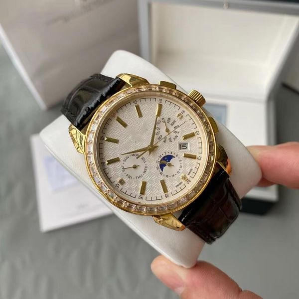 wtf watch imported 9100 multifunctional timing movement 42mm 24 hours a week star-moon waterproof 50 meters sapphire mirror 316 fine steel, Slivery;golden
wtf watch imported 9100 multifunctional timing movement 42mm 24 hours a week star-moon waterproof 50 meters sapphire mirror 316 fine steel, Slivery;golden