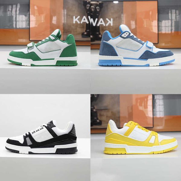 designers men trainer sneaker womens leather shoes printing embossed grained rubber runner trainers platform low sneakers casual shoe 35-46, Black
designers men trainer sneaker womens leather shoes printing embossed grained rubber runner trainers platform low sneakers casual shoe 35-46, Black