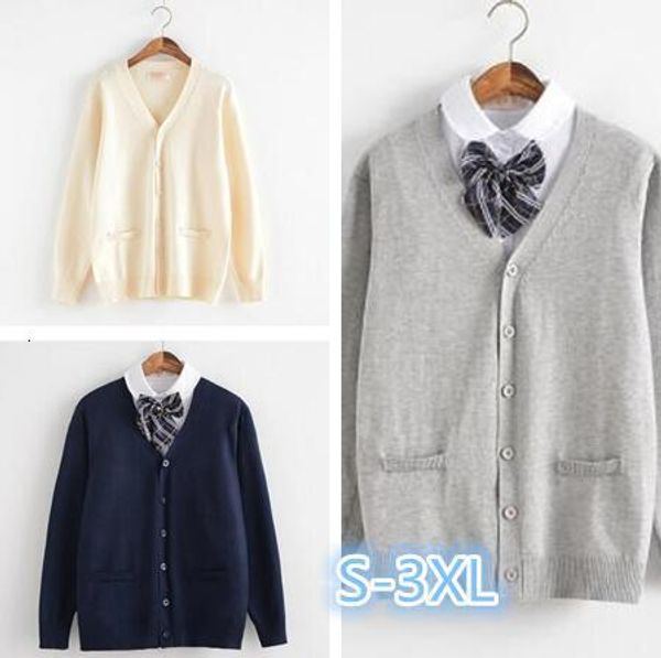 women s knits tees spring cosplay school uniform sweater for girl long sleeve knitted japanese sailor cardigans 230217, White
women s knits tees spring cosplay school uniform sweater for girl long sleeve knitted japanese sailor cardigans 230217, White