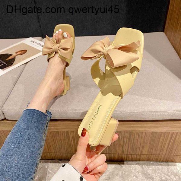 qwertyui45 slippers slippers new women slippers with heel middle heel outer wear banquet party bow temperament summer ladies sandals slipper, Black
qwertyui45 slippers slippers new women slippers with heel middle heel outer wear banquet party bow temperament summer ladies sandals slipper, Black