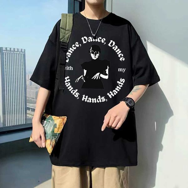 men's t-shirts men women my with dance hands tee crewneck man aesthetic wednesday addams nevermore academy tshirt male j230217, White;black
men's t-shirts men women my with dance hands tee crewneck man aesthetic wednesday addams nevermore academy tshirt male j230217, White;black
