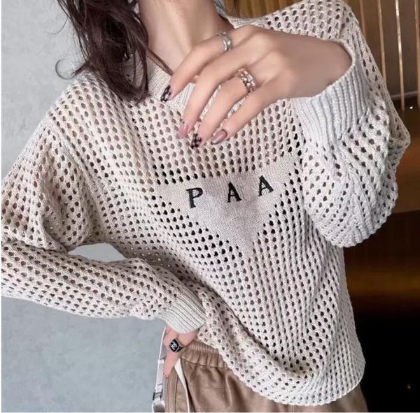 2023 fashion designer women's knits wear net red with hollow front letter embroidery loose comfortable personality trend, Black;brown
2023 fashion designer women's knits wear net red with hollow front letter embroidery loose comfortable personality trend, Black;brown