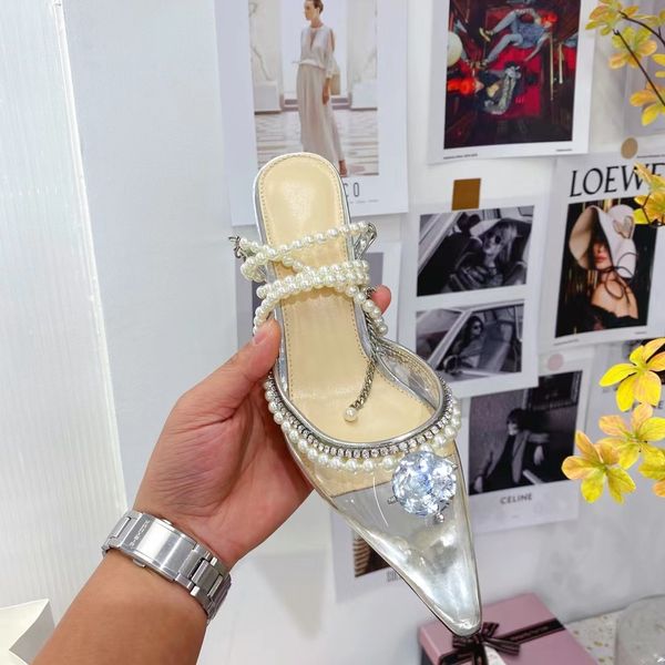 slippers womens sandals high heel 8.5cm slim heel rhinestone beaded decoration designer factory summer classic flat beach shoes our size 35-, Black
slippers womens sandals high heel 8.5cm slim heel rhinestone beaded decoration designer factory summer classic flat beach shoes our size 35-, Black