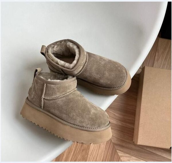 Ultra Mini Boot Designer Woman Platform Snow Boots Australia Fur Warm Shoes Real Leather Chestnut Ankle Fluffy Booties For Women colour G0289, Red
Ultra Mini Boot Designer Woman Platform Snow Boots Australia Fur Warm Shoes Real Leather Chestnut Ankle Fluffy Booties For Women colour G0289, Red