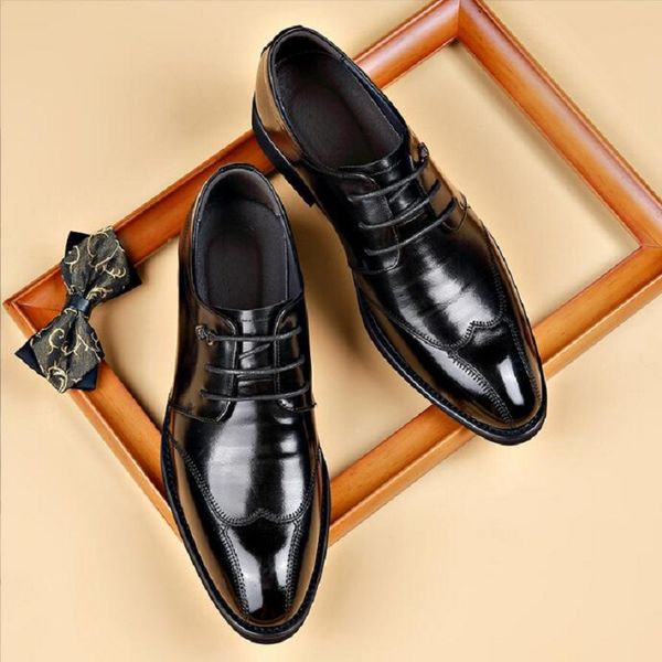 designer breathable men oxford lace-up shoes men's luxury wedding dress shoes d2a14, Black
designer breathable men oxford lace-up shoes men's luxury wedding dress shoes d2a14, Black