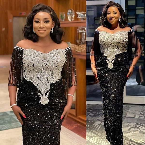 2023 black mermaid evening dresses wear off shoulder sequined lace sequins appliques crystal beading skirts evening gowns plus size formal p, Black;red
2023 black mermaid evening dresses wear off shoulder sequined lace sequins appliques crystal beading skirts evening gowns plus size formal p, Black;red