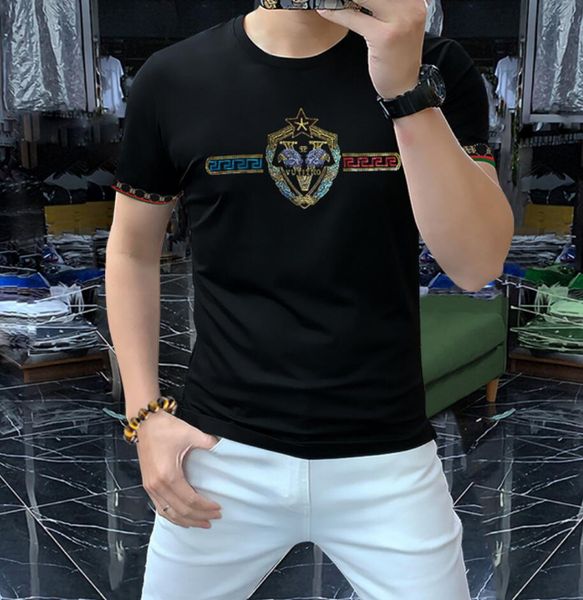 new 2023 spring casual men's t-shirts print creative fun pullover short-sleeved youth popular stand-up collar men's and women', White;black
new 2023 spring casual men's t-shirts print creative fun pullover short-sleeved youth popular stand-up collar men's and women', White;black