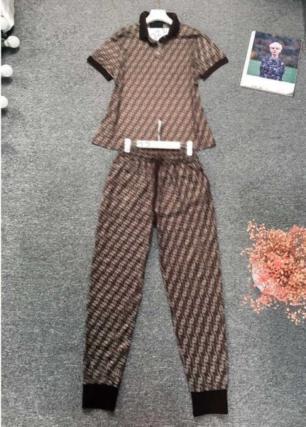 polo collar two piece pants letters jacquard short sleeve pullover t-shirt elastic waist pocket design casual pants womans two pieces pant c, White
polo collar two piece pants letters jacquard short sleeve pullover t-shirt elastic waist pocket design casual pants womans two pieces pant c, White