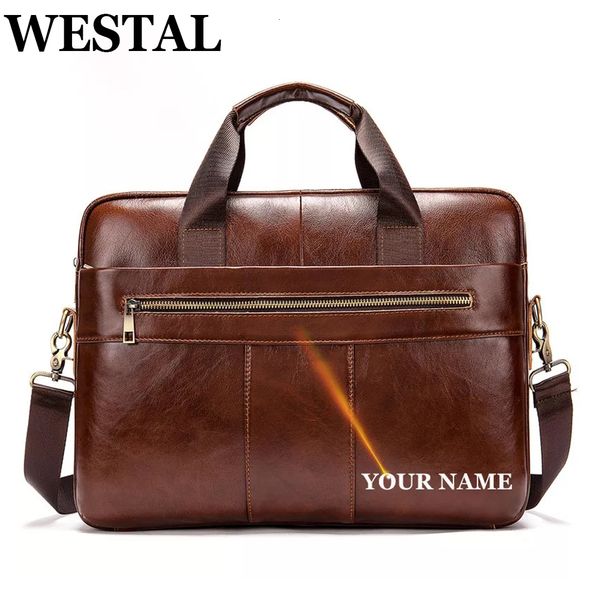 briefcases westal men's bag men leather lapfor document office portable shoulder s man business 8523 230217
briefcases westal men's bag men leather lapfor document office portable shoulder s man business 8523 230217