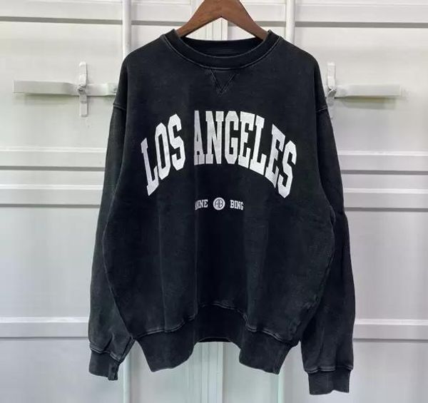 2023 anine bing city women pullover sweatshirt new embroidery letter burst fleece sweater printed wash round neck female cotton ab hoodie dw, Black
2023 anine bing city women pullover sweatshirt new embroidery letter burst fleece sweater printed wash round neck female cotton ab hoodie dw, Black