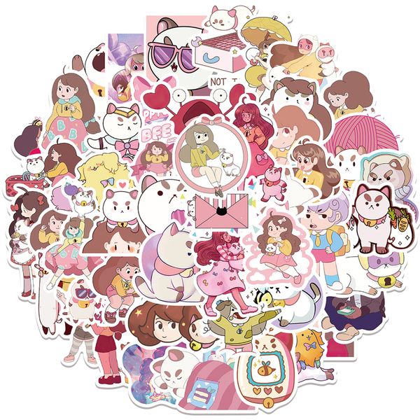 50pcs animation bee and puppycat stickers cartoon graffiti kids toy skateboard car motorcycle bicycle sticker decals wholesale
50pcs animation bee and puppycat stickers cartoon graffiti kids toy skateboard car motorcycle bicycle sticker decals wholesale