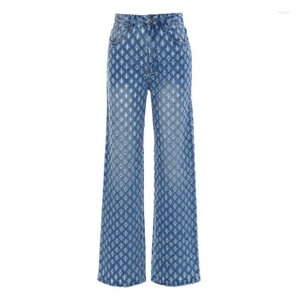 women's vintage ripped fashion wide leg denim pants long high street casual trousers size xs, Blue
women's vintage ripped fashion wide leg denim pants long high street casual trousers size xs, Blue