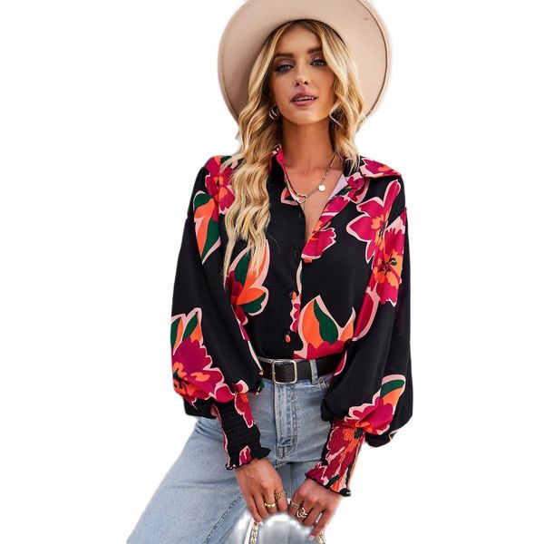 women's blouses shirts womens long lantern sleeve fashion floral print casual ladies female turn down collar women blouse blusas mujer, White
women's blouses shirts womens long lantern sleeve fashion floral print casual ladies female turn down collar women blouse blusas mujer, White