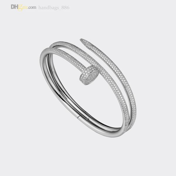 mens bangle nail bracelet women designer bracelets silver bracelet diamond-pave 2.0 luxury jewelry titanium steel gold-plated never fade not, Black
mens bangle nail bracelet women designer bracelets silver bracelet diamond-pave 2.0 luxury jewelry titanium steel gold-plated never fade not, Black