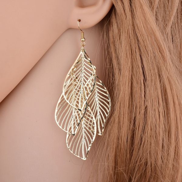 stud trendy leaves earrings bohemia long earring women irregular girls jewelry fashion punk metal tassel earrings, Golden;silver
stud trendy leaves earrings bohemia long earring women irregular girls jewelry fashion punk metal tassel earrings, Golden;silver