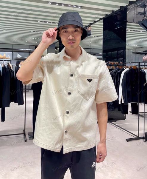 xinxinbuy men designer tee t shirt 23ss paris pocket metal triangle label short sleeve cotton women white black grey xs-l, Black;brown
xinxinbuy men designer tee t shirt 23ss paris pocket metal triangle label short sleeve cotton women white black grey xs-l, Black;brown