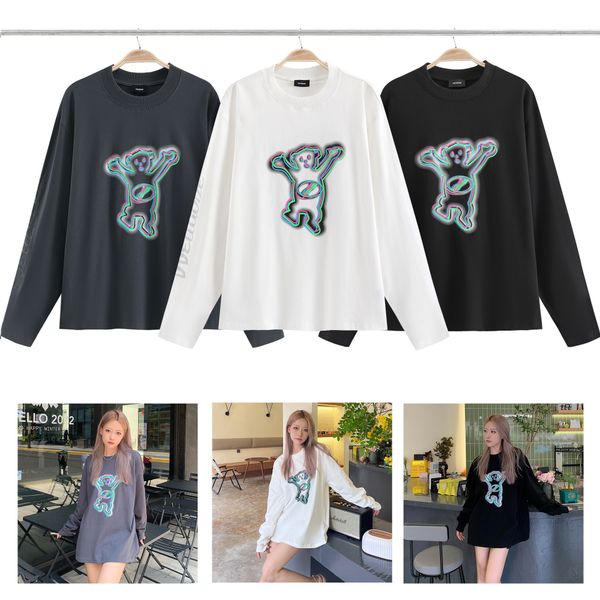 we 11 done t shirt men women 2022 summer korean fashion tees oversize cotton fluorescent color phantom bear long sleeve t-shirt, White
we 11 done t shirt men women 2022 summer korean fashion tees oversize cotton fluorescent color phantom bear long sleeve t-shirt, White
