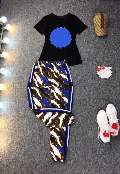 track suits two piece pants colorful letters logo printed short sleeve cotton t-shirt side striped ribbon casual sports pants plus size two, White
track suits two piece pants colorful letters logo printed short sleeve cotton t-shirt side striped ribbon casual sports pants plus size two, White