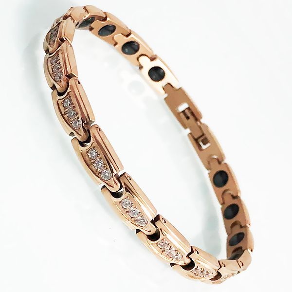 charm bracelets healthy germanium magnetic therapy girls rose gold plated stainless steel cubic zirconia wrist for women 230216, Golden;silver
charm bracelets healthy germanium magnetic therapy girls rose gold plated stainless steel cubic zirconia wrist for women 230216, Golden;silver