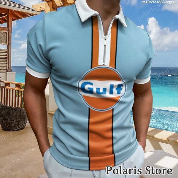 men's polos gulf racing polo shirt 230217, White;black