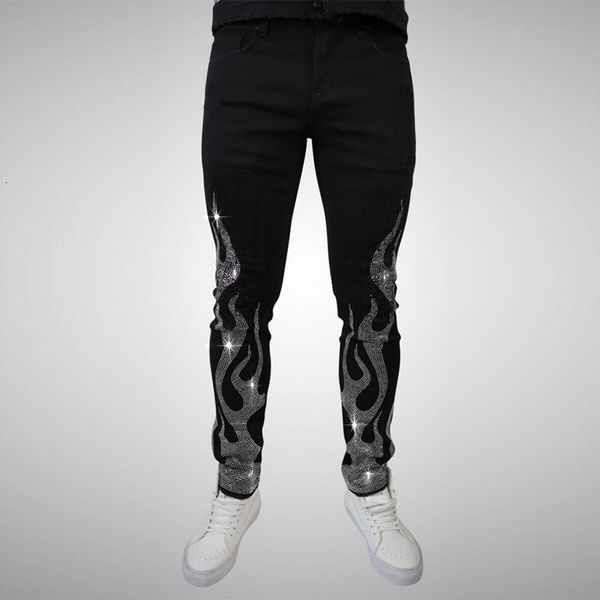 men's jeans stretchy black skinny slim fit drill punk streetwear biker trousers man hole denim pencil pants 230216, Blue
men's jeans stretchy black skinny slim fit drill punk streetwear biker trousers man hole denim pencil pants 230216, Blue