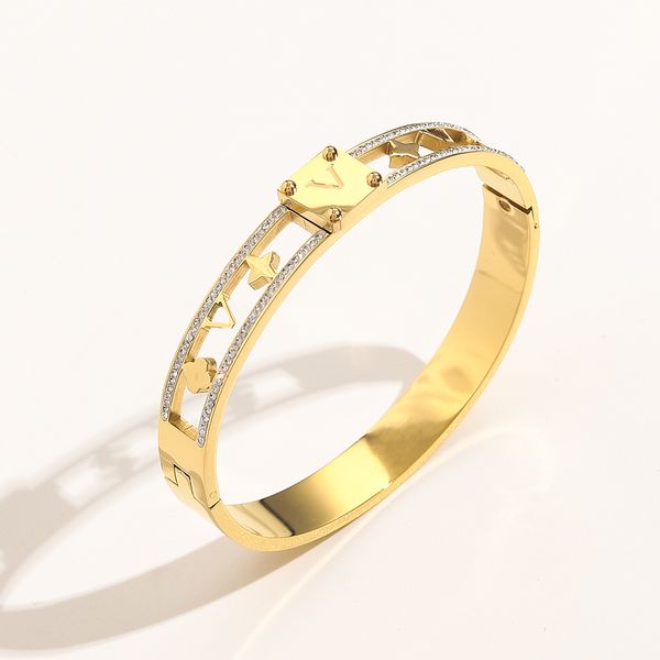 cuff 18k gold charms four-leaf clover letter v bracelets designers jewellery for mens womens bangles jewelers original packaging, White
cuff 18k gold charms four-leaf clover letter v bracelets designers jewellery for mens womens bangles jewelers original packaging, White