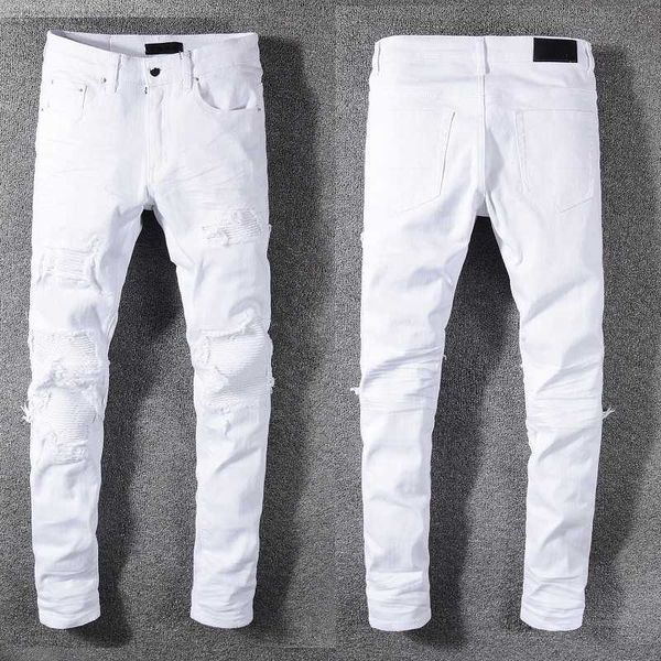men's jeans mens distress jeans ripped skinny white designer classic biker denim tassel for man stretch relaxed fit vintage straight le, Blue
men's jeans mens distress jeans ripped skinny white designer classic biker denim tassel for man stretch relaxed fit vintage straight le, Blue