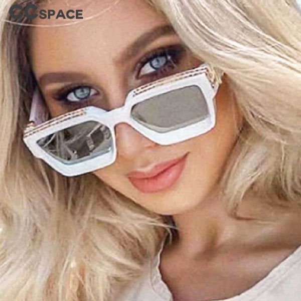ccspace 46167 s l size square luxury cool sunglasses men women fashion uv400 glasseslargeframe, White;black
ccspace 46167 s l size square luxury cool sunglasses men women fashion uv400 glasseslargeframe, White;black