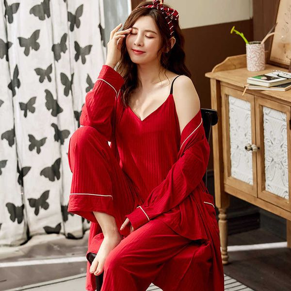 pajamas body warmer wedding spring and autumn bright red bridal morning gown pure cotton three-piece suit, Black;red
pajamas body warmer wedding spring and autumn bright red bridal morning gown pure cotton three-piece suit, Black;red