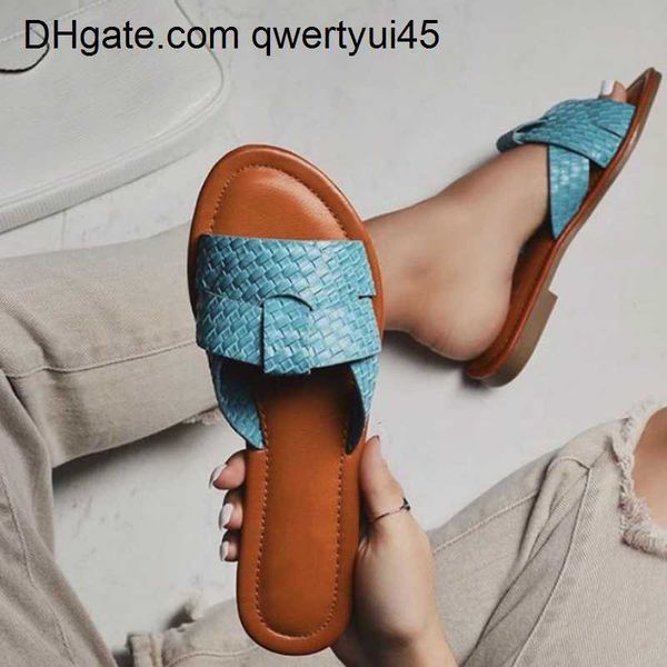qwertyui45 summer women weaving slippers solid flat peep toe rubber sole beach outdoor beach slides luxury sandals celebrity shoes ladies 02, Black
qwertyui45 summer women weaving slippers solid flat peep toe rubber sole beach outdoor beach slides luxury sandals celebrity shoes ladies 02, Black