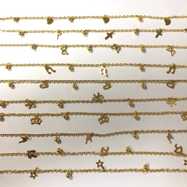 anklets random 9pcslot butterfly heart star cross gold color stainless steel for women indian jewelry summer beachbarefoot 230216, Red;blue
anklets random 9pcslot butterfly heart star cross gold color stainless steel for women indian jewelry summer beachbarefoot 230216, Red;blue
