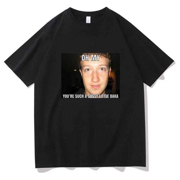 men's t-shirts funny mark zuckerberg meme essential tshirt oh my youre such a sussy little baka tshirt new men women cotton tee j230217, White;black
men's t-shirts funny mark zuckerberg meme essential tshirt oh my youre such a sussy little baka tshirt new men women cotton tee j230217, White;black