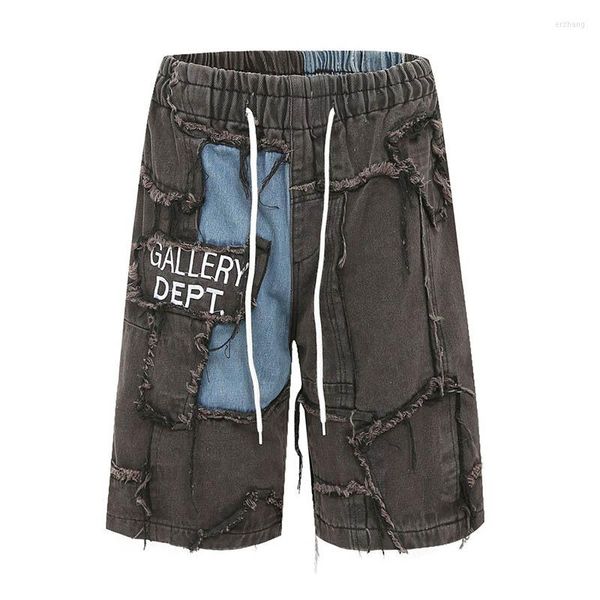 jeans fashion color blcok streetwear washed denim shorts elastic waist letter embroidery for male patchwork, Blue
jeans fashion color blcok streetwear washed denim shorts elastic waist letter embroidery for male patchwork, Blue
