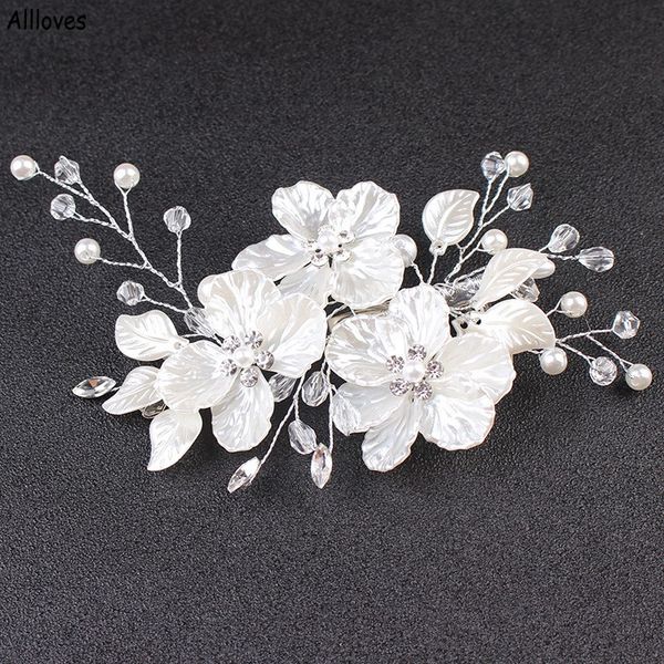 trendy white pearls flower bridal headpieces headwear romantic country wedding hair accessories hairpin clips women headdress cl1860, Silver
trendy white pearls flower bridal headpieces headwear romantic country wedding hair accessories hairpin clips women headdress cl1860, Silver
