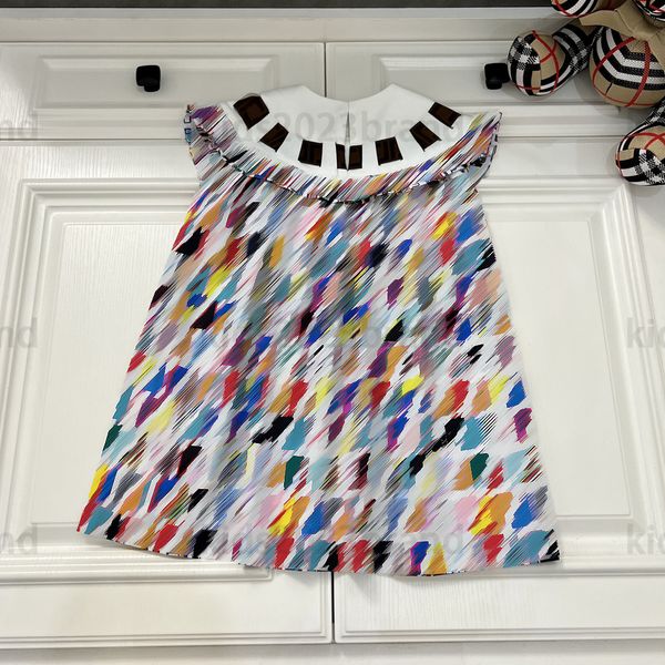round neck tie dress flower print cotton skirt high-end girls polo dresses summer princess dress brand designer kids pleated dress for girl, Red;yellow
round neck tie dress flower print cotton skirt high-end girls polo dresses summer princess dress brand designer kids pleated dress for girl, Red;yellow