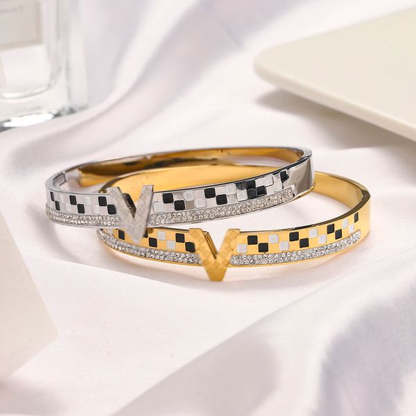 designer bracelets bangle charm bracelet luxury women letter jewelry plated stainless steel 18k gold crystal rhinestone wristband cuff fashi, Black
designer bracelets bangle charm bracelet luxury women letter jewelry plated stainless steel 18k gold crystal rhinestone wristband cuff fashi, Black