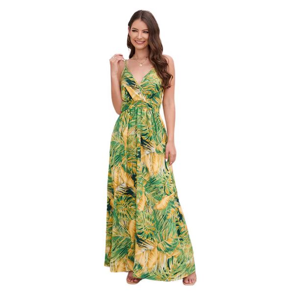 summer women casual dresses boho floral print v-neck dress spaghetti strap sundress sleeveless maxi dress, Black;gray
summer women casual dresses boho floral print v-neck dress spaghetti strap sundress sleeveless maxi dress, Black;gray
