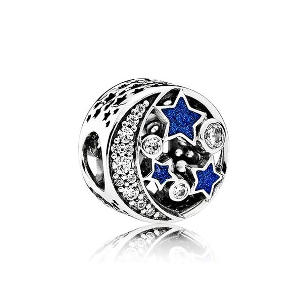 925 sterling silver sparkling night sky charm for pandora jewelry snake chain bracelet necklace diy making accessories designer charms set w, Bronze;silver
925 sterling silver sparkling night sky charm for pandora jewelry snake chain bracelet necklace diy making accessories designer charms set w, Bronze;silver
