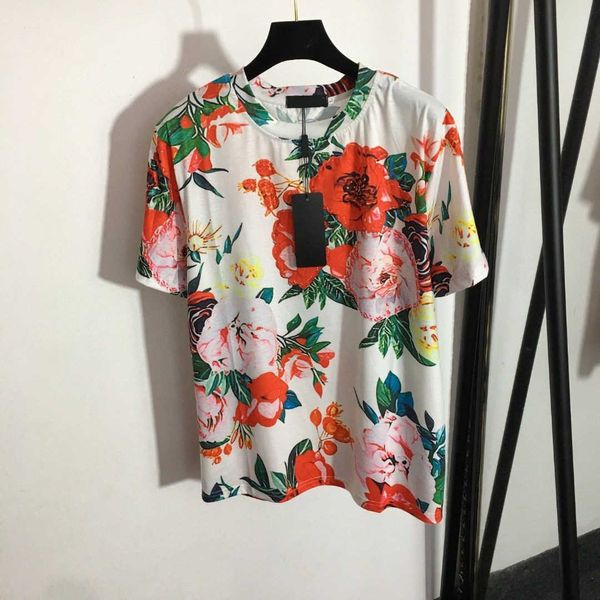23ss new women's brand printing short sleeve shirt temperament spring and autumn short sleeve t-shirt top, White
23ss new women's brand printing short sleeve shirt temperament spring and autumn short sleeve t-shirt top, White