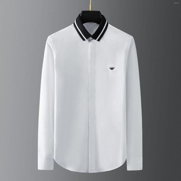 bee embroidery shirts men fashion clothing business casual dress blouse long sleeve shirt man camisa masculina, White;black
bee embroidery shirts men fashion clothing business casual dress blouse long sleeve shirt man camisa masculina, White;black