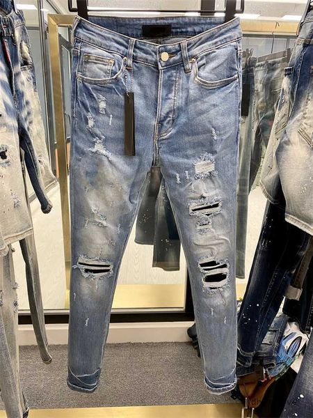pants amirly new arrivals mens luxury designer man denim jeans holes trousers jean coolguy clothingntil biker, Blue
pants amirly new arrivals mens luxury designer man denim jeans holes trousers jean coolguy clothingntil biker, Blue
